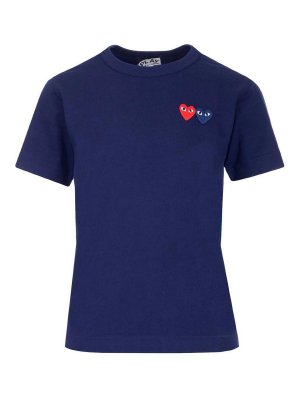 Comme des Garçons Play: T-shirts - T-Shirt - Bleu