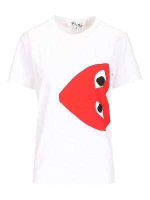Comme des Garçons Play: T-shirts - T-Shirt - Bunt