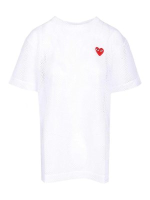 Comme des Garçons Play: Tシャツ - Tシャツ - 白