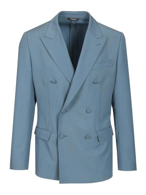 DOLCE & GABBANA: Vestes de costume - Blazer - Bleu Clair
