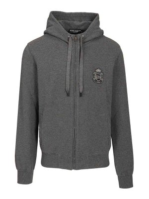 DOLCE & GABBANA: Sudaderas y suéteres - Sudadera - Gris
