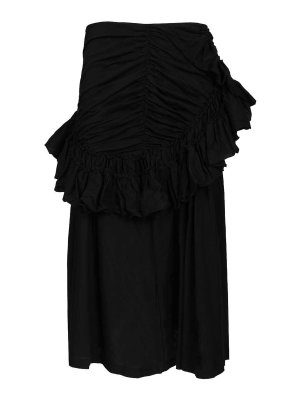 DRIES VAN NOTEN: Faldas media pierna y semilargas - Falda Semilarga - Negro