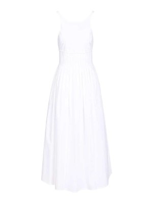 EMPORIO ARMANI: maxi dresses - Long Poplin Dress