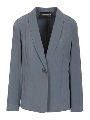 EMPORIO ARMANI: Blazer - Blazer - Azul