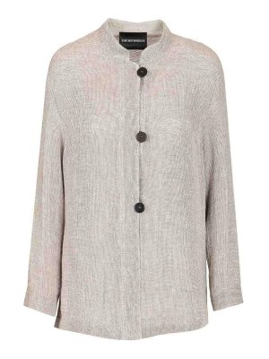 EMPORIO ARMANI: シャツ - シャツ - グレー