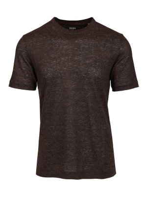 ZEGNA: Tシャツ - Tシャツ - ブラウン