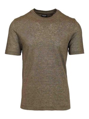 ZEGNA: t-shirts - Linen T-Shirt