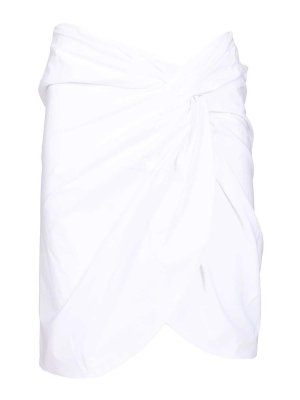 FEDERICA TOSI: mini skirts - Short Skirt With Knot