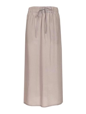 Mauro Grifoni: Knee length skirts & Midi - Silk Skirt