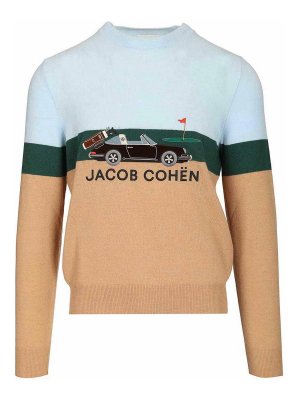 JACOB COHEN: Suéteres con cuello pico - Suéter Cuello Redondo - Multicolor