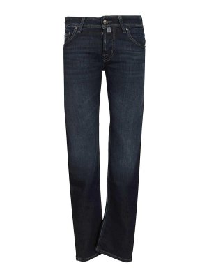 JACOB COHEN: Straight Leg Jeans - Straight Leg Jeans - Blau