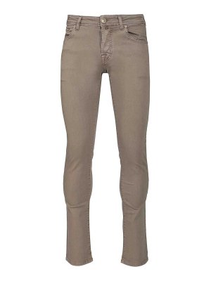 JACOB COHEN: straight leg jeans - Super Slim Fit  Jeans