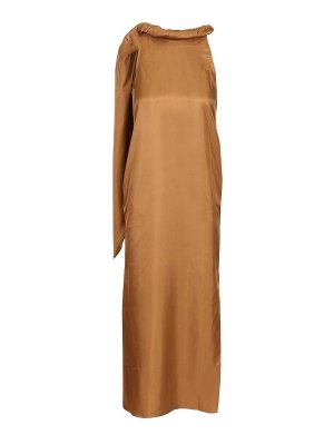 LOULOU STUDIO: Robe longueur genou - Robe Au Genou - Beige