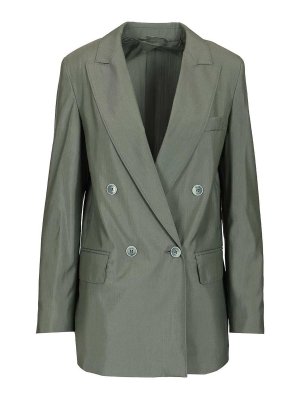 Max Mara: blazers - Double-Breasted Blazer