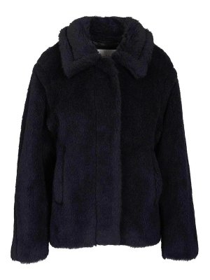 Max Mara: knee length coats - Fuggito Short Teddy Single Breast Coat