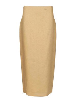 Max Mara: Faldas media pierna y semilargas - Falda Semilarga - Beis