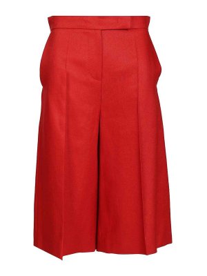 Max Mara: Trousers Shorts - Linen Twill Bermuda Shorts