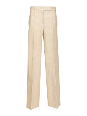 Max Mara: Pantalones casual - Pantalón Casual - Beis
