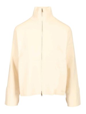 Max Mara: cardigans - Cardigan In Viscose Crepe