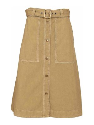 MONCLER: Jupes midi et au genou - Jupe Midi - Beige