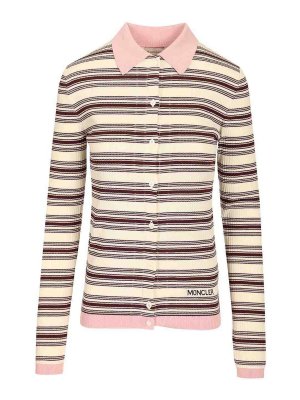 MONCLER: polo shirts - Cotton Crepe Polo Shirt