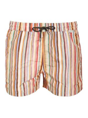 PAUL SMITH: Trousers Shorts - Striped Swim Shorts