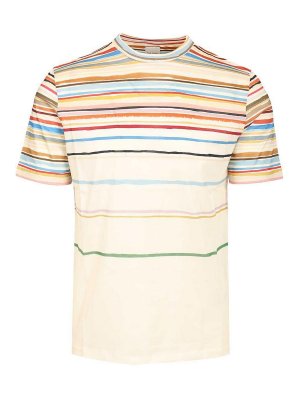 PAUL SMITH: t-shirts - Striped T-Shirt