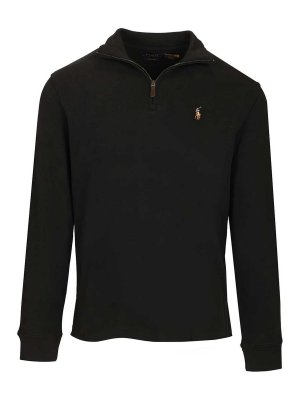 POLO RALPH LAUREN: crew necks - Ribbed Zip-Up Sweater
