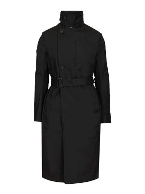 RICK OWENS: trench coats - Temple Mastodon Trench Coat