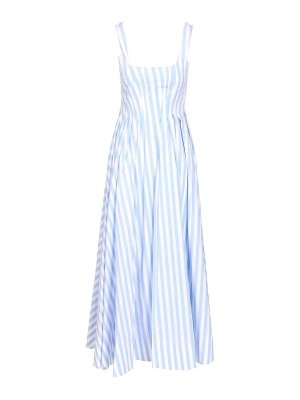 SPORTMAX: maxi dresses - Long Dress In Pure Cotton Poplin