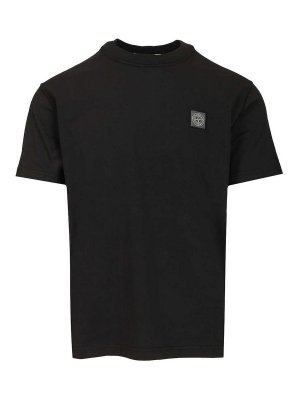 STONE ISLAND: T-shirts - T-Shirt - Noir