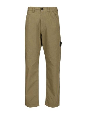 STONE ISLAND: Casual Hosen - Casual Hose - Grün