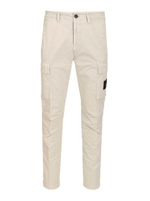 STONE ISLAND: Pantalons casual - Pantalons Décontractés - Gris