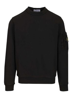 STONE ISLAND: Sudaderas y suéteres - Sudadera - Negro