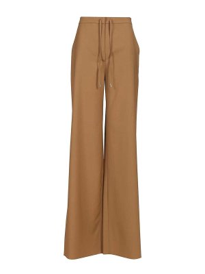 MAX MARA STUDIO: tracksuit bottoms - Wool Canvas Jogging Trousers
