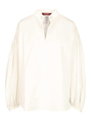 MAX MARA STUDIO: blouses - Cotton Satin Blouse