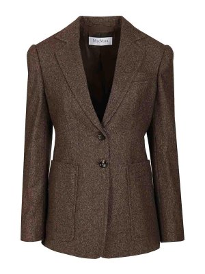 Max Mara: Casualjacken - Casualjacke - Braun