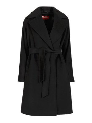 MAX MARA STUDIO: knee length coats - Wool Dressing Gown Coat