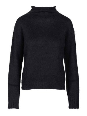 MAX MARA STUDIO: Cuellos altos y polos - Suéter Con Cuello Alto - Azul