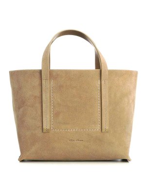 RICK OWENS: totes bags - Suede Mini Shopper