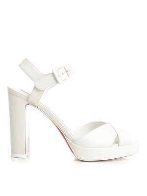 CHRISTIAN LOUBOUTIN: Sandalen - Sandalen - Weiß