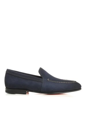 SANTONI: Mocassins & Chaussures bateau - Mocassins - Bleu