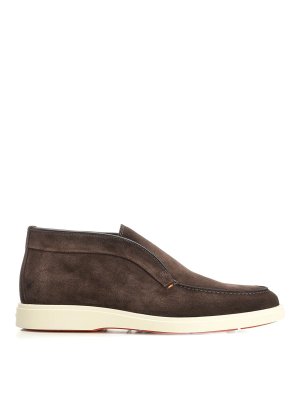 SANTONI: boots - Desert Suede Ankle Boot