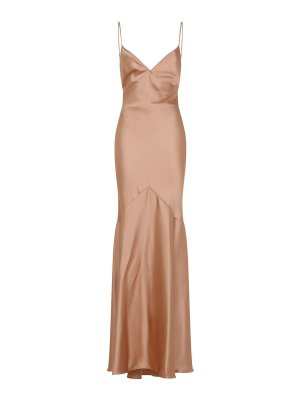 ELISABETTA FRANCHI: Robe longueur genou - Robe Au Genou - Marron