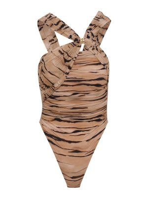 ELISABETTA FRANCHI: Tops & Tank tops - Tiger Print Body