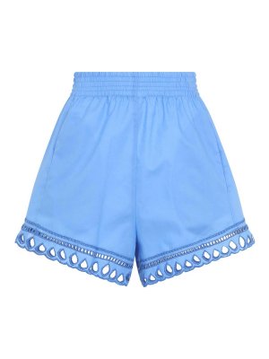 ERMANNO SCERVINO: Shorts - Shorts - Azul