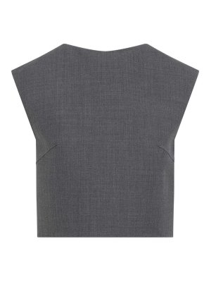 JIL SANDER: Tops & Tank tops - Wool And Silk Top