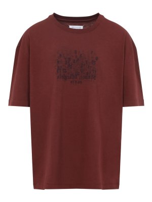 Maison Margiela: T-shirts - T-Shirt - Rot