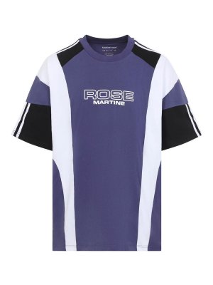 MARTINE ROSE: Tシャツ - Tシャツ - ミディアムウォッシュ