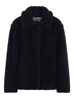 Max Mara: Pelz und Shearling - Pelz - Blau
